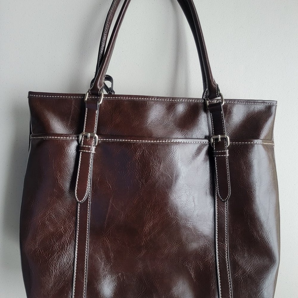 Nine & CO. by Nine West brown tote bag